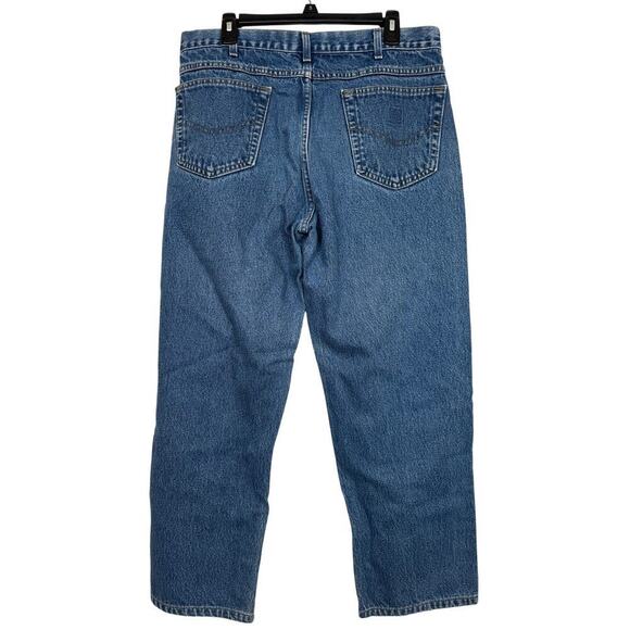 100% Cotton 2007 Mens Carhartt Straight Relaxed Fit Denim Jeans - 36" x 30" - Picture 2 of 4